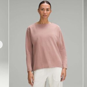 Lululemon Back In Action Long Sleeve Shirt Pique Twilight Rose
